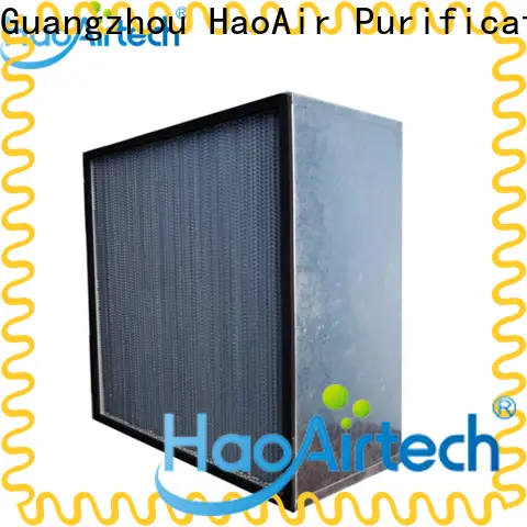 HAOAIRTECH knife edge air filter hepa with dop port for electronic industry 1