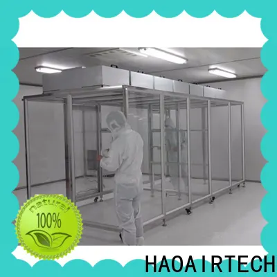 HAOAIRTECH simple cleanroom cleaning supplies vertical laminar flow booth for semiconductor factory 1