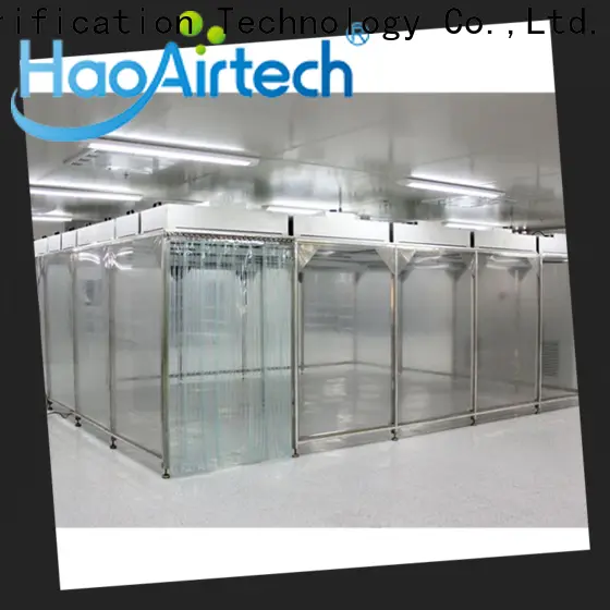 HAOAIRTECH simple modular clean room manufacturers vertical laminar flow booth for semiconductor factory 1