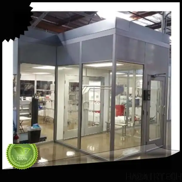 simple hardwall cleanroom with antistatic vinyl curtain online 1