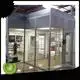 simple hardwall cleanroom with antistatic vinyl curtain online 1