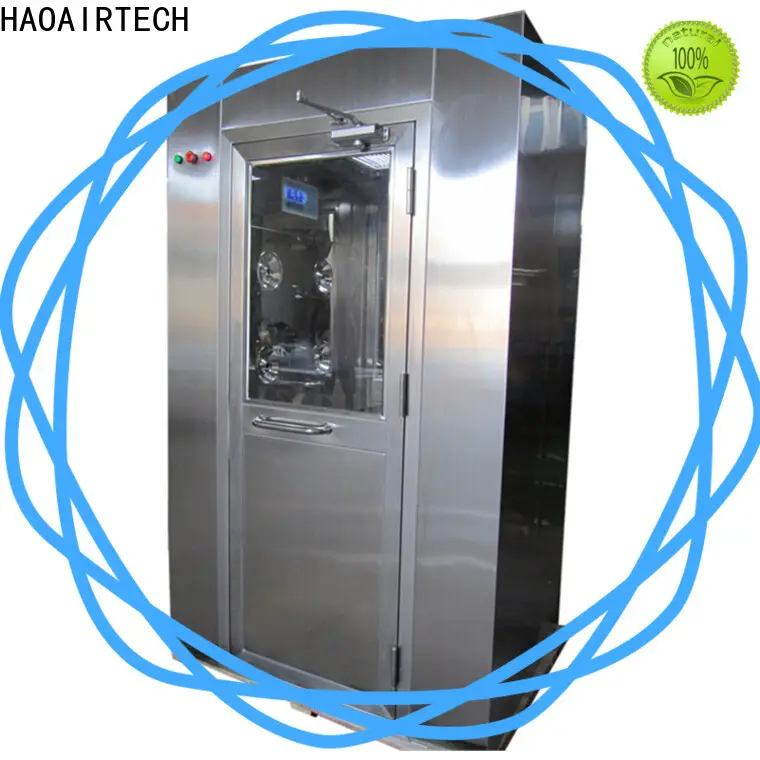 HAOAIRTECH explosion proof air shower room with top side air flow for pallet cargo 1