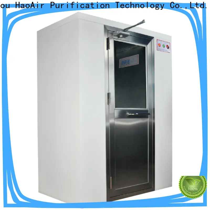 HAOAIRTECH intelligence air shower manufacturer with top side air flow for pallet cargo 1
