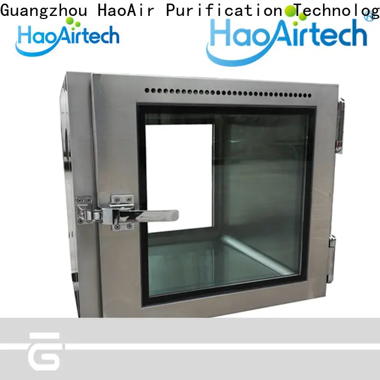 HAOAIRTECH pass box clean room with conveyor line for electronics factory 1