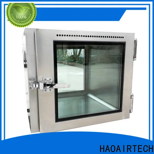 stainless steel cleanroom pass box embedded lamps for hospital 1