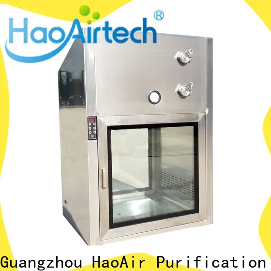 HAOAIRTECH coldrolled steel cleanroom pass box with baked painting for cargo 1
