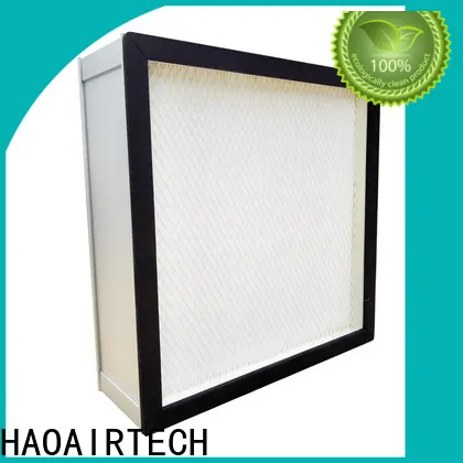 HAOAIRTECH disposable ulpa air filter with al clapboard for air cleaner 1