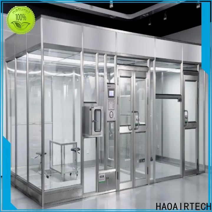 simple hardwall cleanroom vertical laminar flow booth online 1