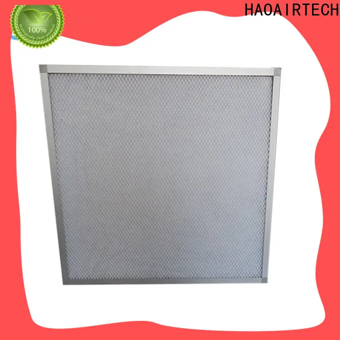HAOAIRTECH flat panel filter with aluminum frame for centralized ventilation systems 1