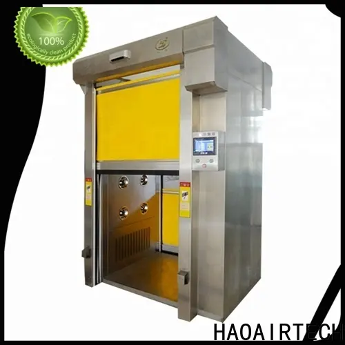 HAOAIRTECH sus air shower clean room with stainless steel for forklift 1