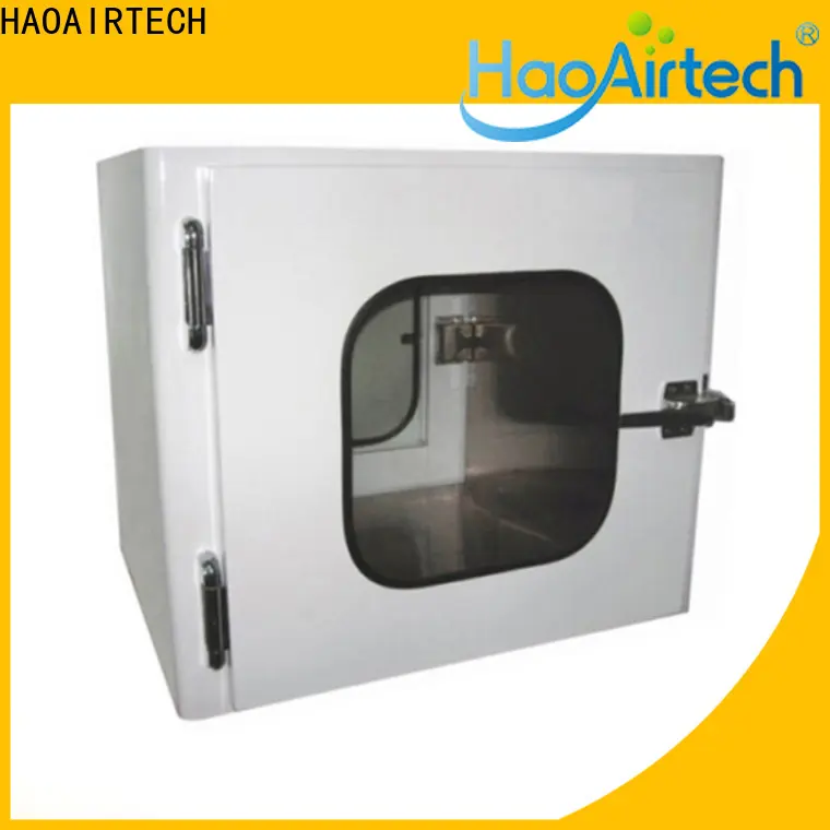 HAOAIRTECH stainless steel dynamic pass box with conveyor line for electronics factory 1