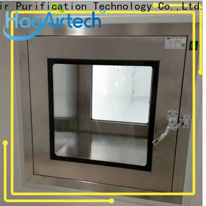 stainless steel cleanroom pass box with laminar air flow for cargo 1