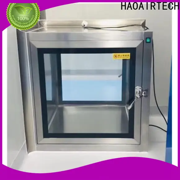 HAOAIRTECH pass box with arc design gmp standard for hospital 1