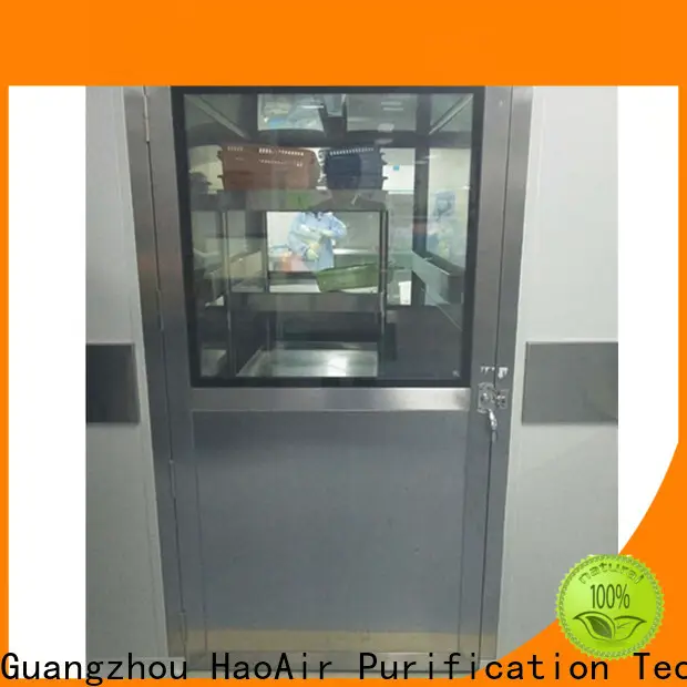HAOAIRTECH plc control pass box manufacturers with laminar air flow for clean room purification workshop 1