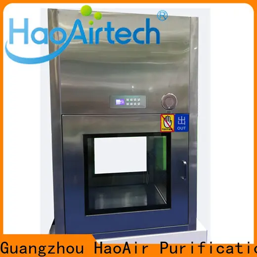 HAOAIRTECH dynamic pass box with arc design gmp standard for clean room purification workshop 1