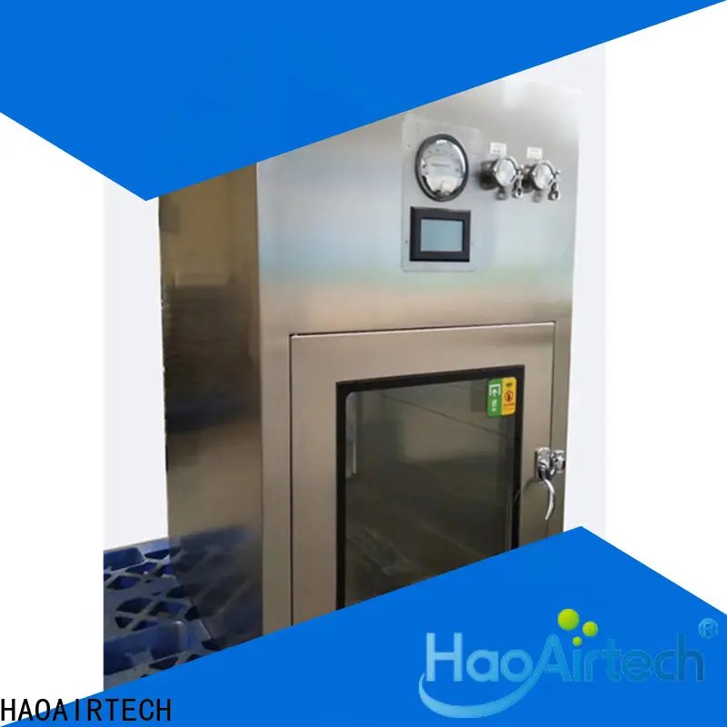 HAOAIRTECH pass through box with arc design gmp standard for hvac system 1