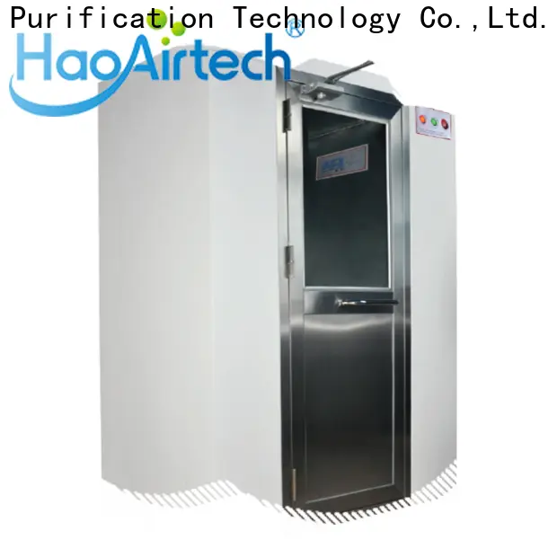 HAOAIRTECH plc control system air shower manufacturer with top side air flow for pallet cargo 1