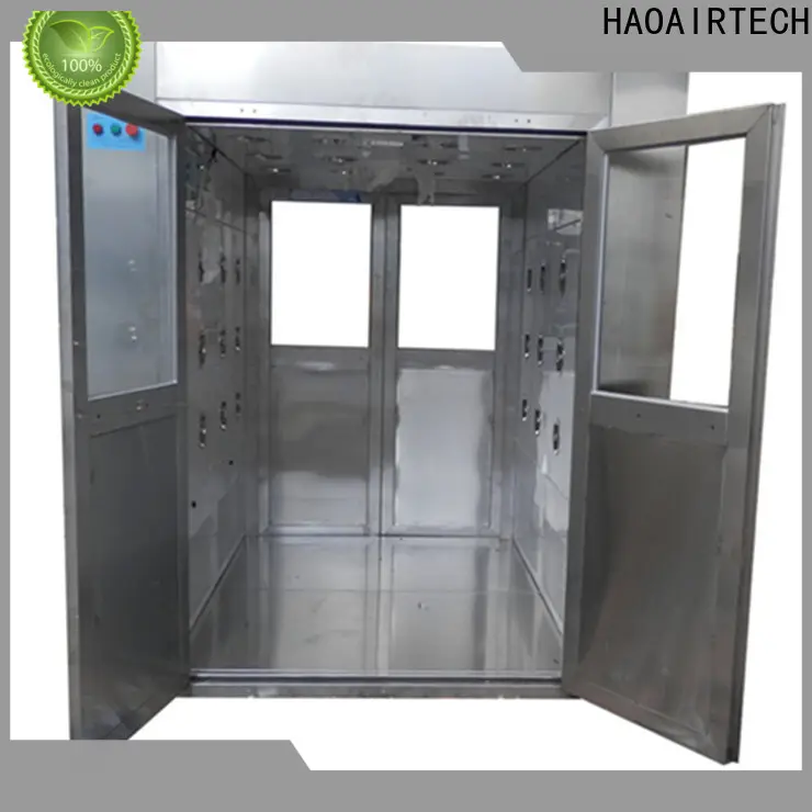 HAOAIRTECH dynamic air shower system with automatic swing door for oil refinery 1