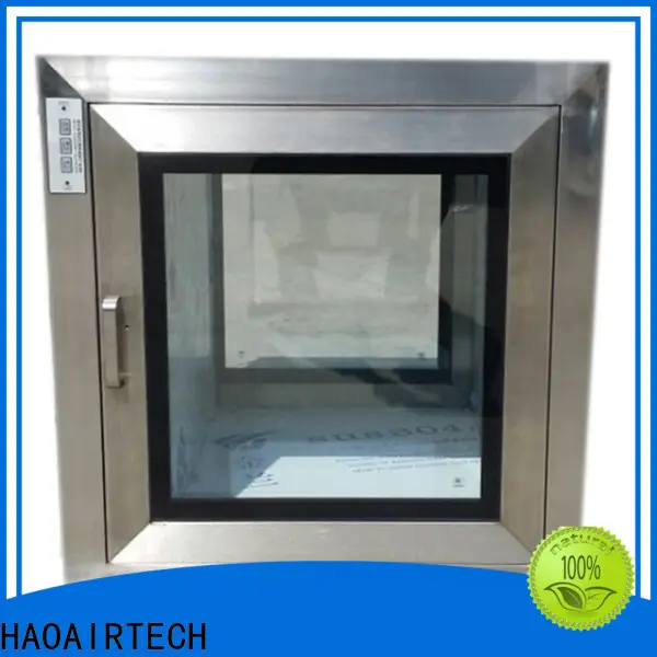 HAOAIRTECH stainless steel pass box clean room with conveyor line for clean room purification workshop 1