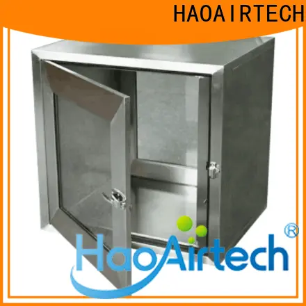 HAOAIRTECH stainless steel cleanroom pass box embedded lamps for hospital 1