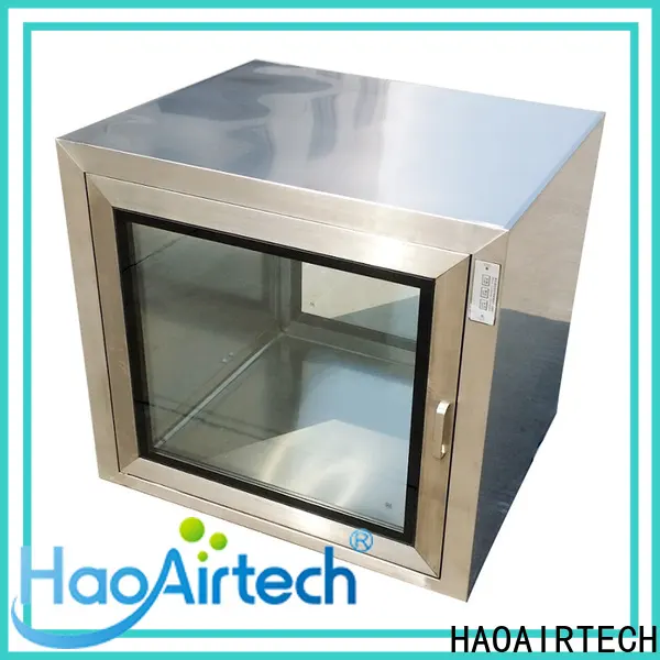 HAOAIRTECH electronic cleanroom pass box with baked painting for hvac system1 1