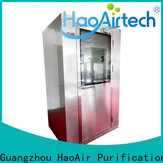 HAOAIRTECH air shower price with automatic swing door for large scale semiconductor factory 1