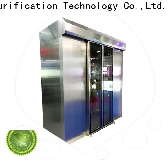 dynamic air shower clean room with automatic swing door for forklift1 1
