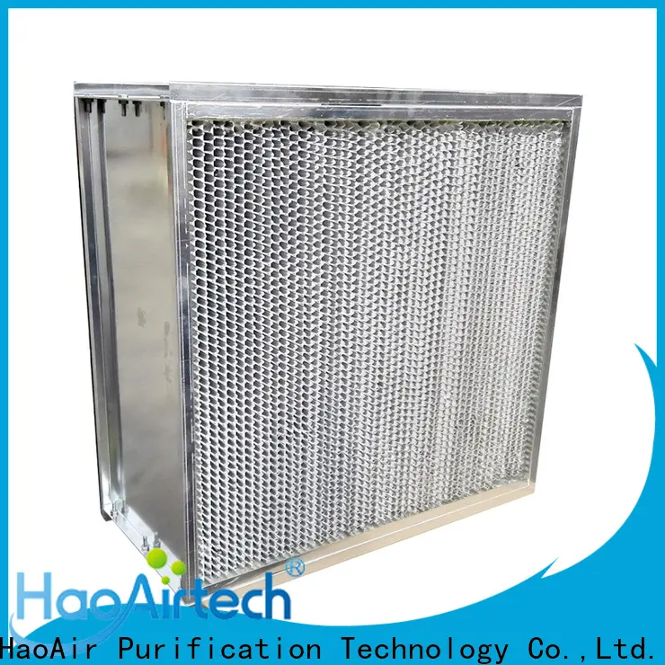 HAOAIRTECH hepa air filter with dop port for electronic industry1 1