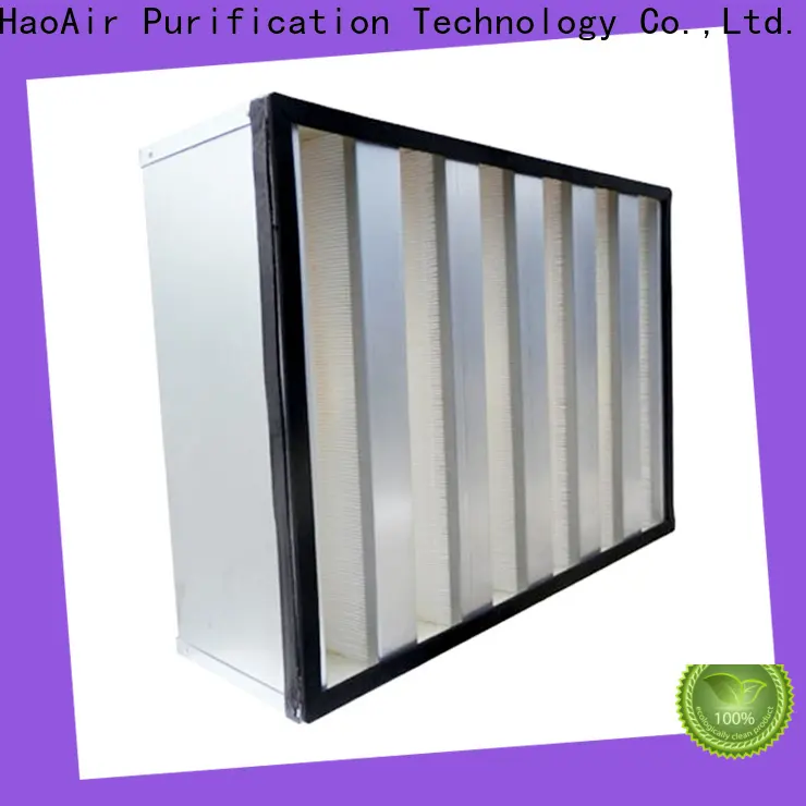 HAOAIRTECH disposable hepa filter h12 with dop port for dust colletor hospital 1