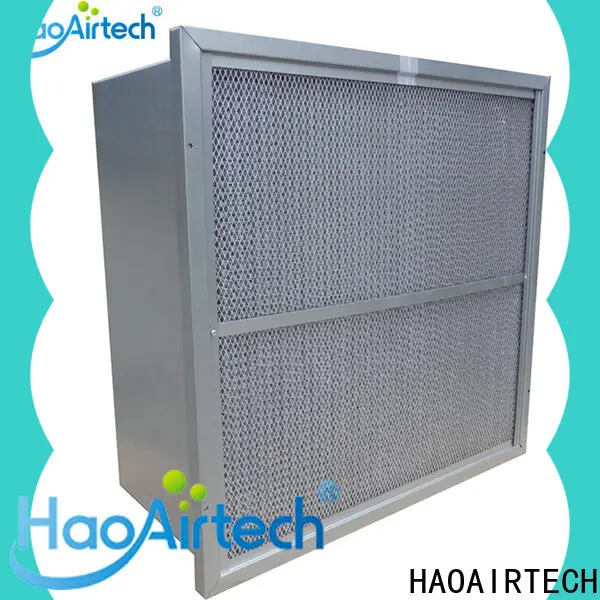 HAOAIRTECH secondary v cell rigid filter with abs frame for schools and universities 1