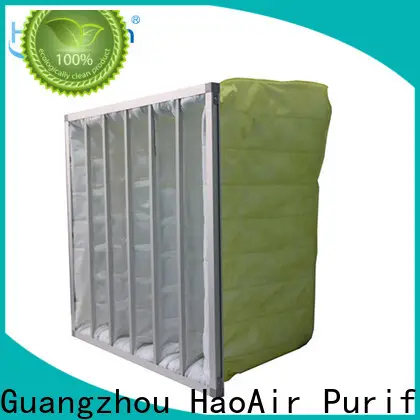 HAOAIRTECH fibre bag filter with aluminum frame for central air conditioning ventilation system 1