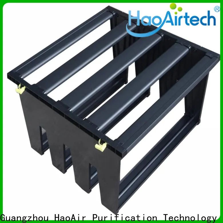 HAOAIRTECH Air filter media manufacturer for secondary v bank air filter 1