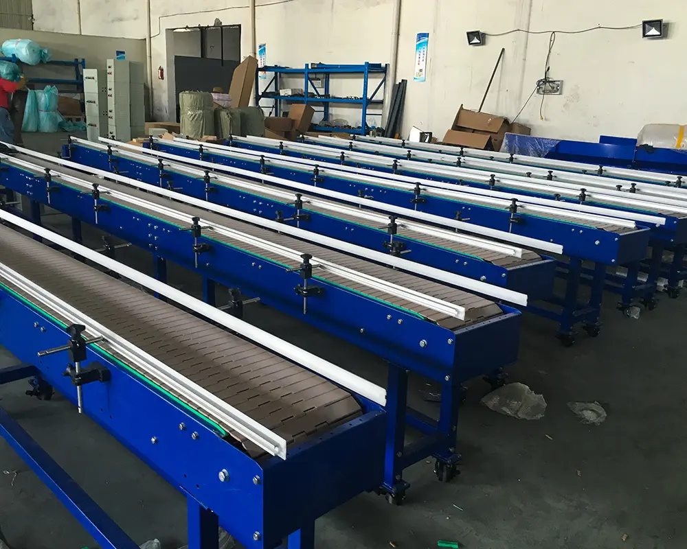 Custom chain drive conveyor system slat for business for cosmetics industry 3