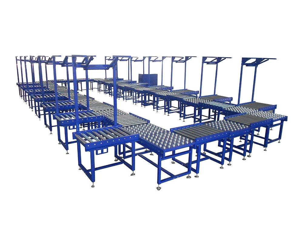 Universal ball assembly platform hand push ball conveying line 1