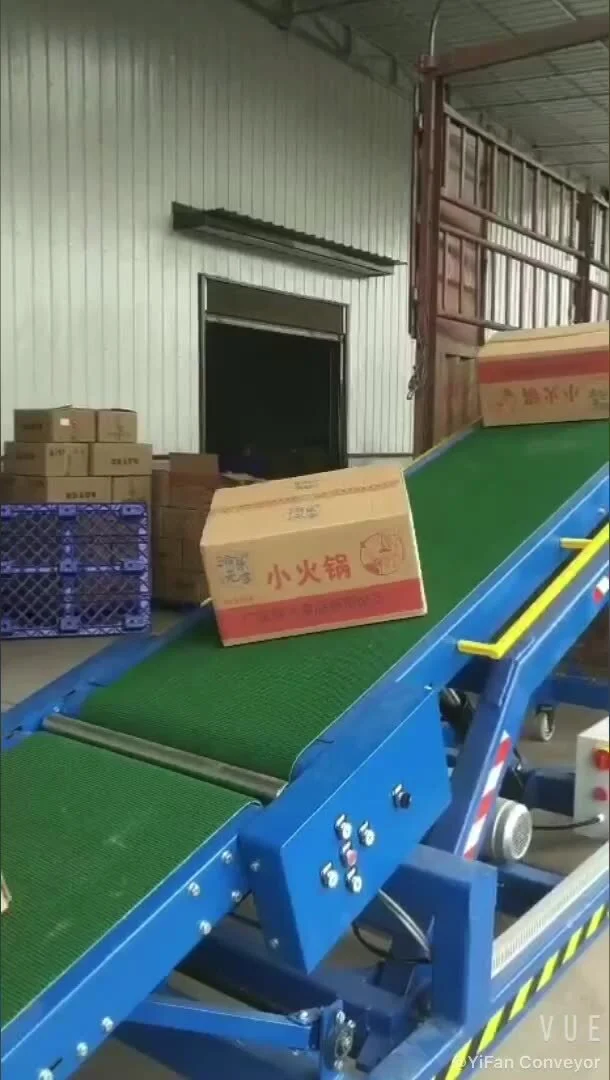 Cheap price Telescopic Truck Loading Unloading Belt Conveyor System 1