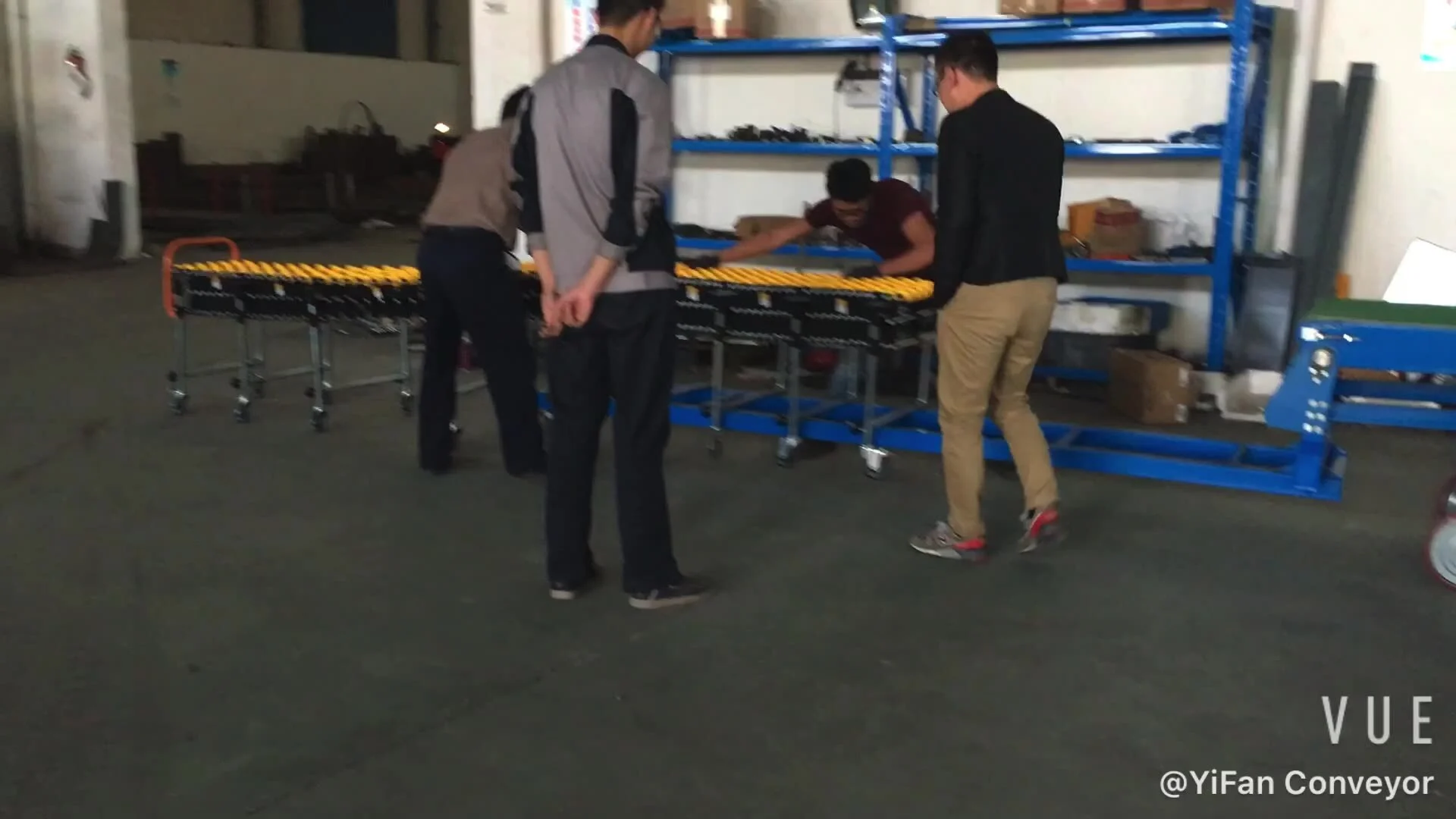 Système de convoyeur à bande de chargement et de déchargement du convoyeur Yifan 1