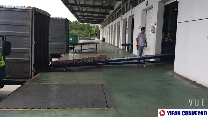Mobile gravity roller conveyor, carton loading unloading roller conveyor 1