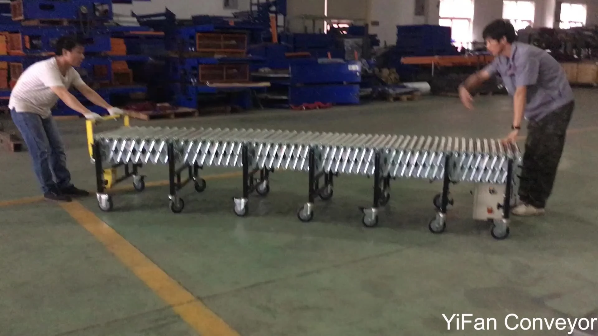 50KG Load O-belt Flexible Powered Roller Conveyor 1