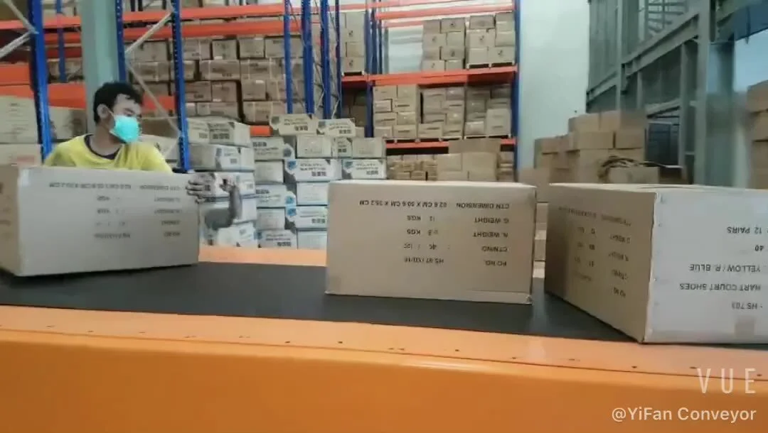 Unloading telescopic motorized conveyor belt movable telescopic belt conveyor for package 1