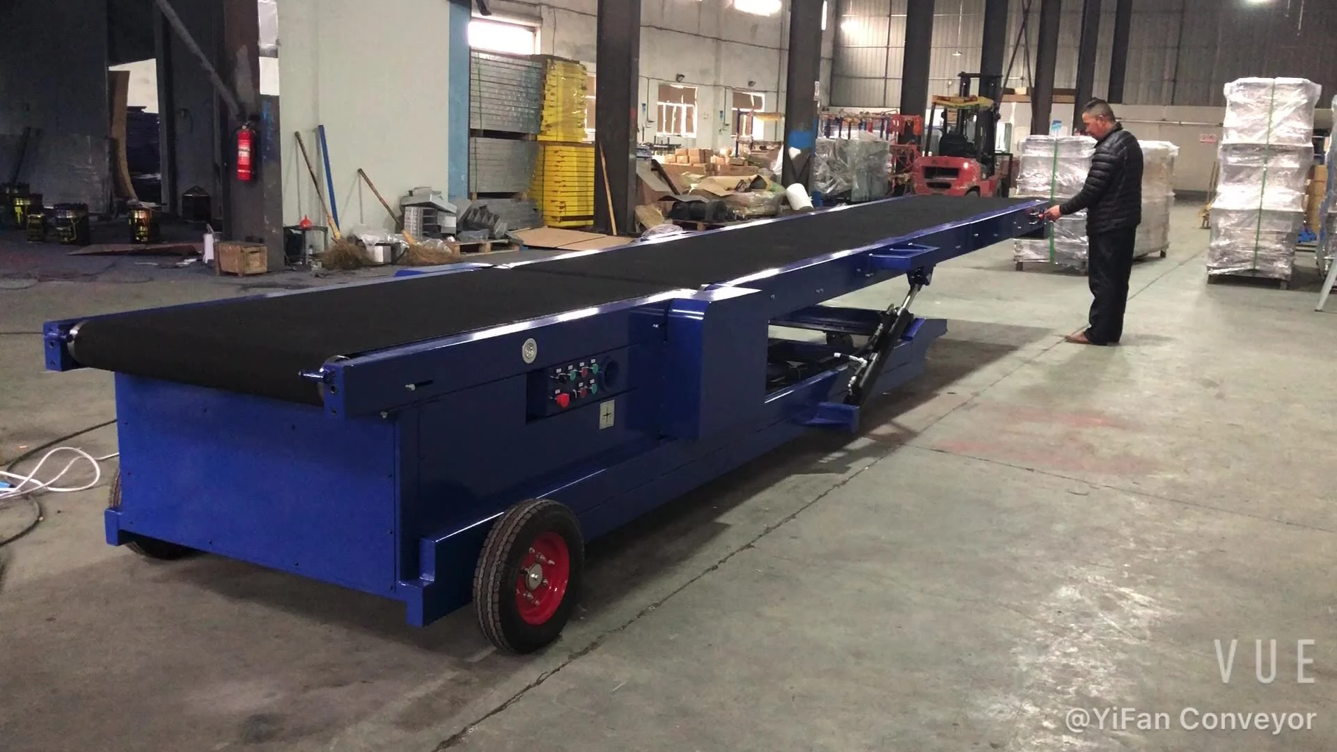 China high quality container loading conveyor hydraulic loading belt conveyor 1