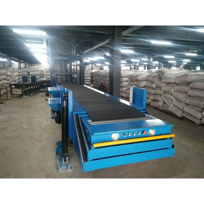Flexible lifting loading unloading telescopic conveyor belt type 1