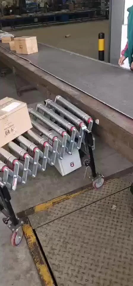 Motorised Expandable Roller Conveyors for conveying drums, cartons, fibre drums and sacks 1