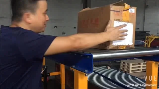 Robust adjustable height Telescopic Gravity Roller Conveyor for Unloading Containers 1