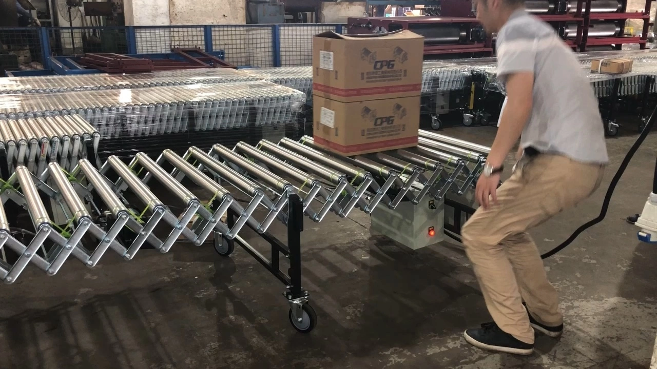 Customized Telescopic Expandable Flexible Conveyor Roller Adjustable Conveyor1 1