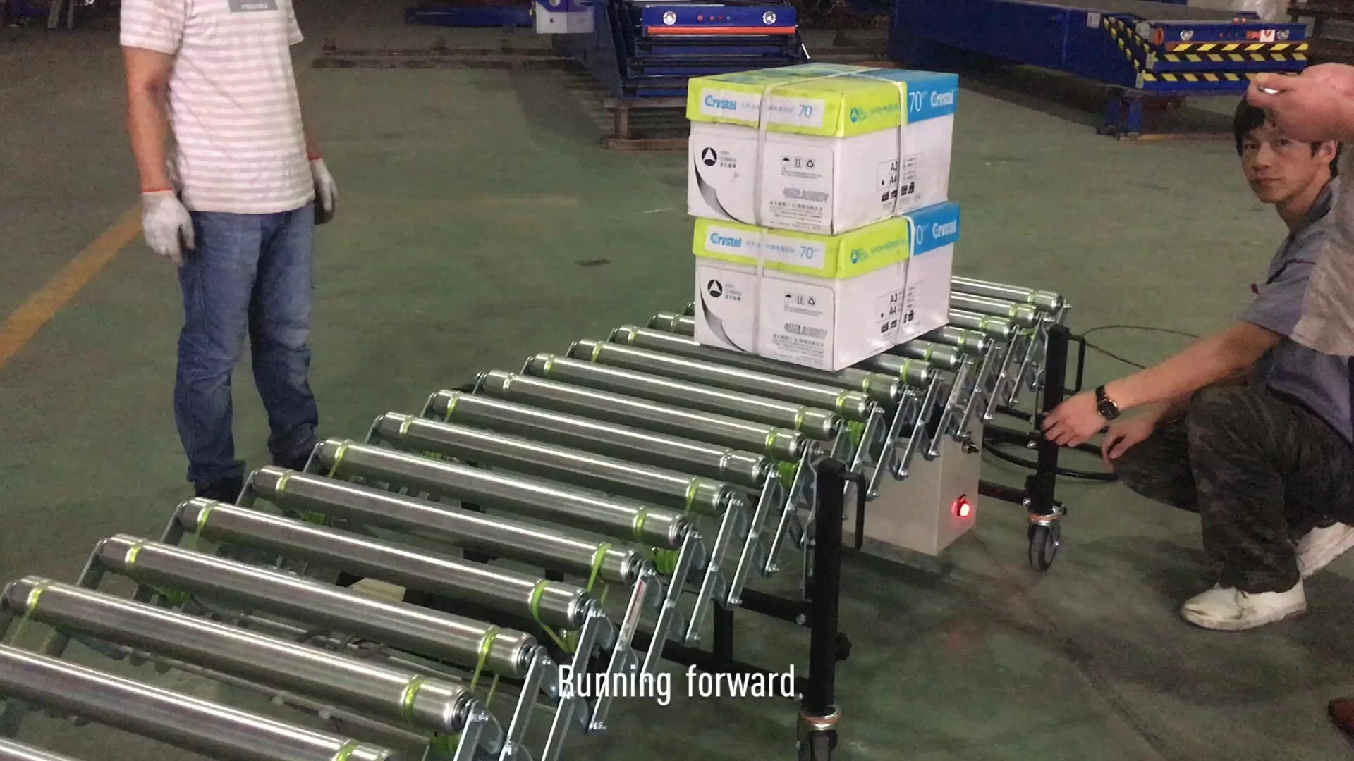 Flexible roller conveyor turning 180 degree curve motorized roller conveyor system 1