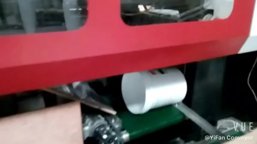 Aluminum PVC belt conveyor conveying water bottles,plastic products 1