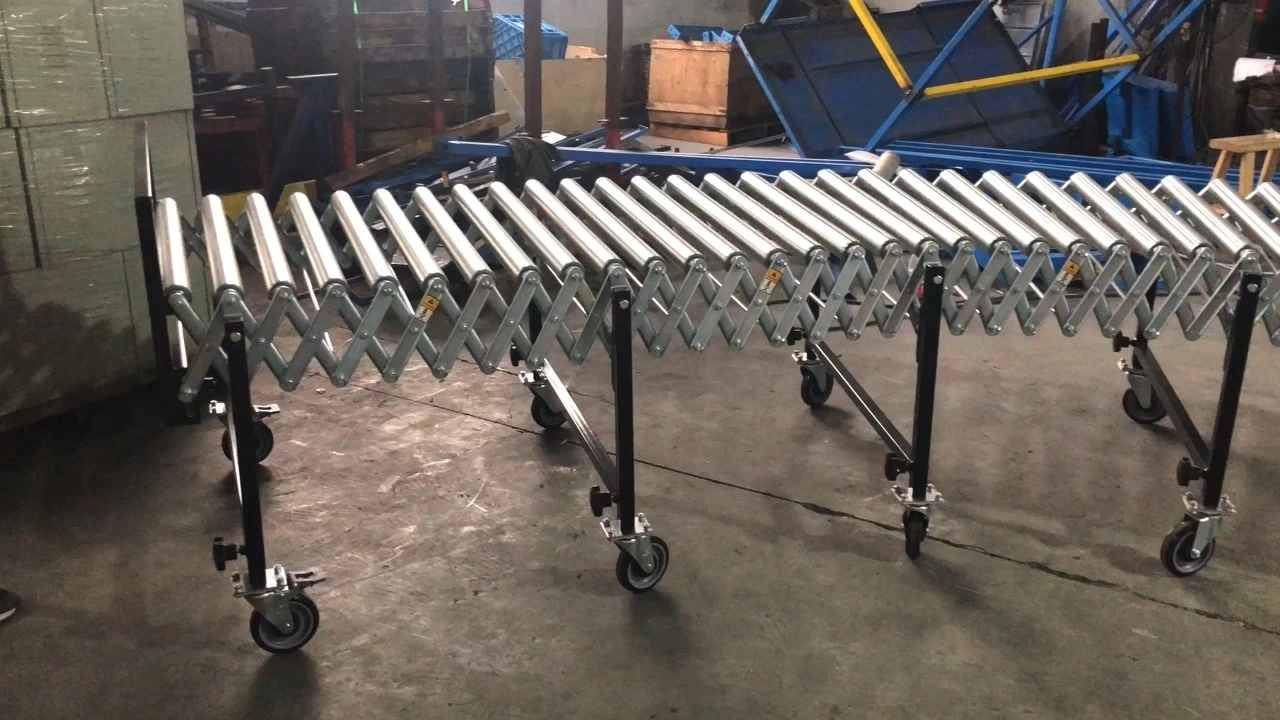Adjustable lorry loading conveyor for 50kg bags truck conveyor loading machine1 1