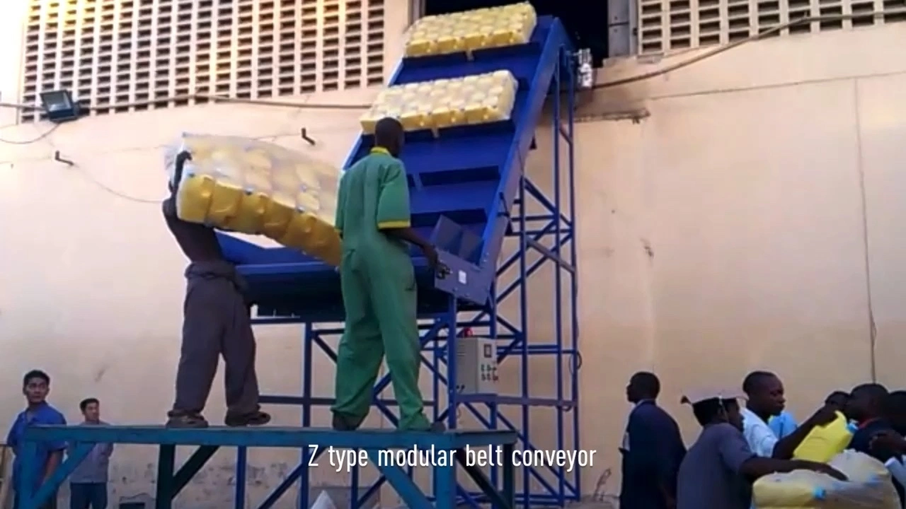 Z type modular plastic belt conveyor 1
