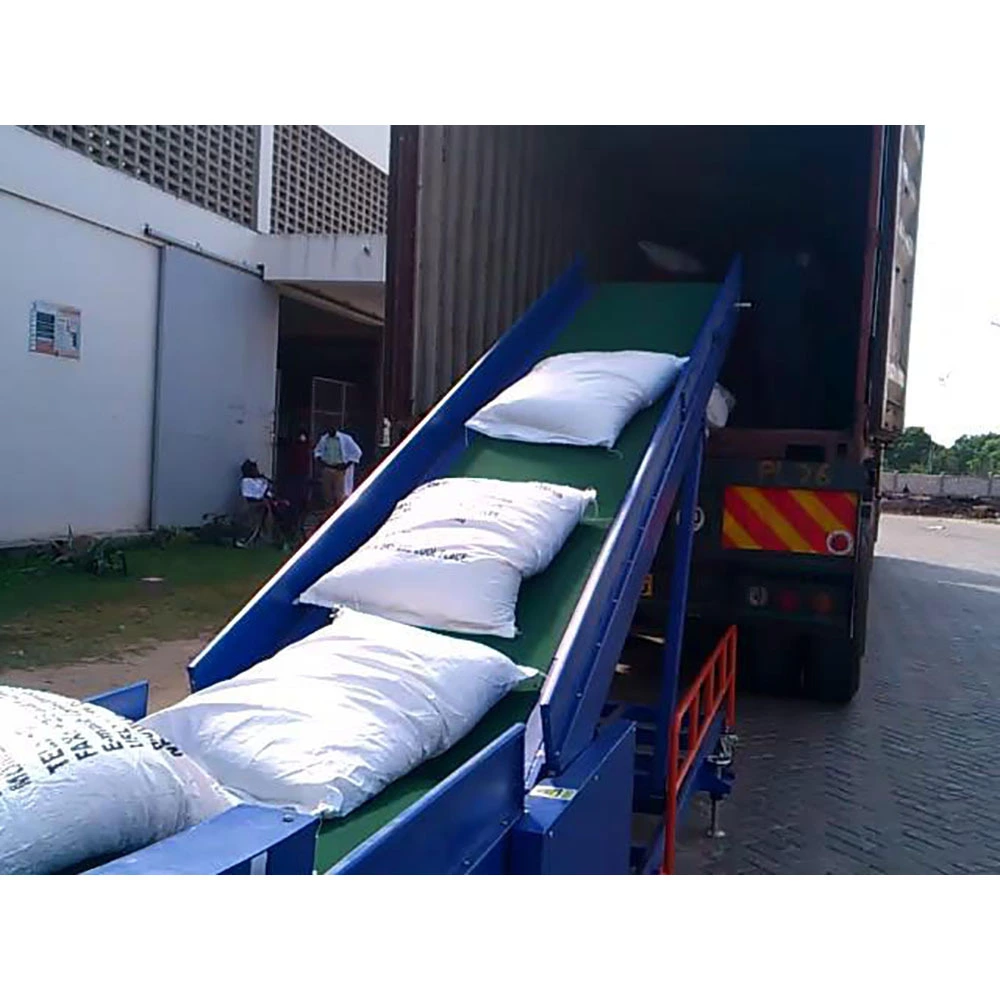 Movable belt conveyor stacker sugar cane loading machine 1