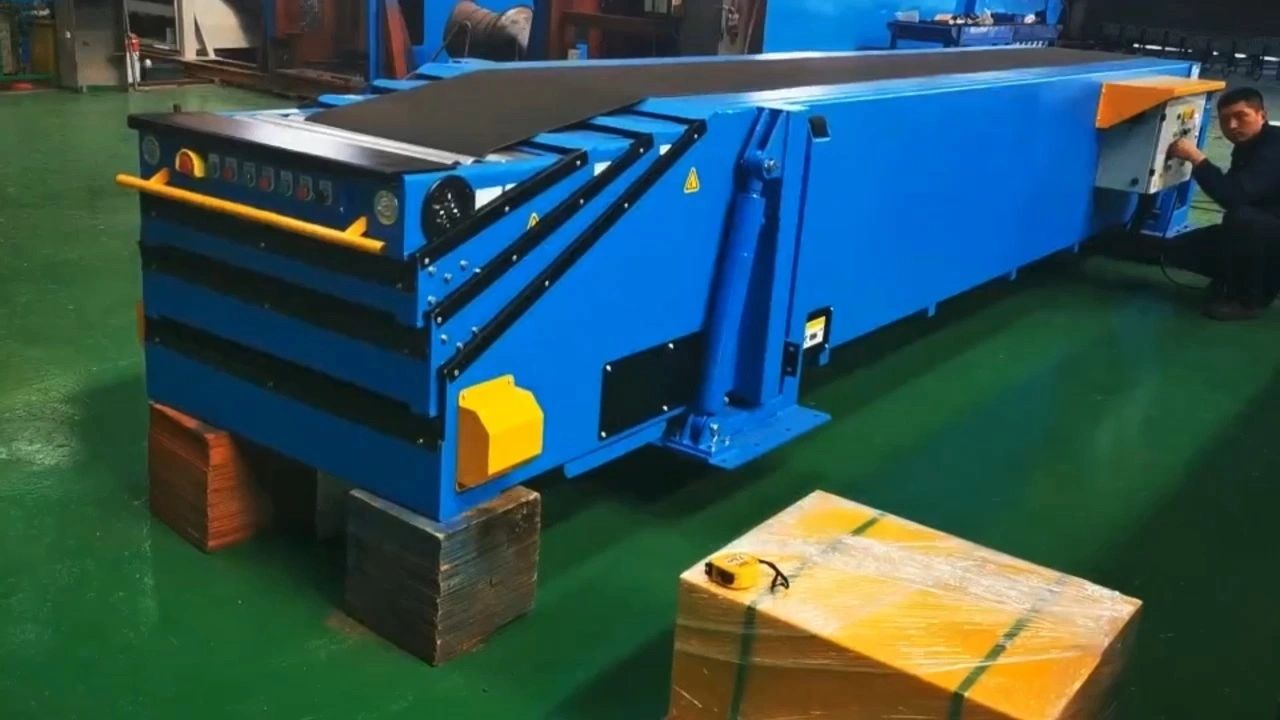 Telescopic belt conveyor / general industrial equipment / material handling equipment / conveyors1 1